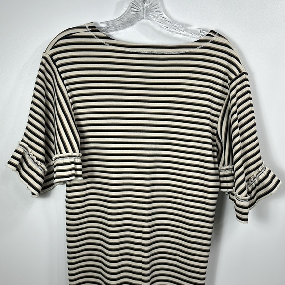 See By Chloe stripe flutter sleeve jersey dress size small - Picture 7 of 11